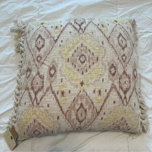 RAJ Bespoke Pottery Barn Bohemian Ikat Indian Moroccan Pillow with tassels
